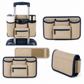 CarryDock Luggage Handle Caddy with Two Cup Pockets
