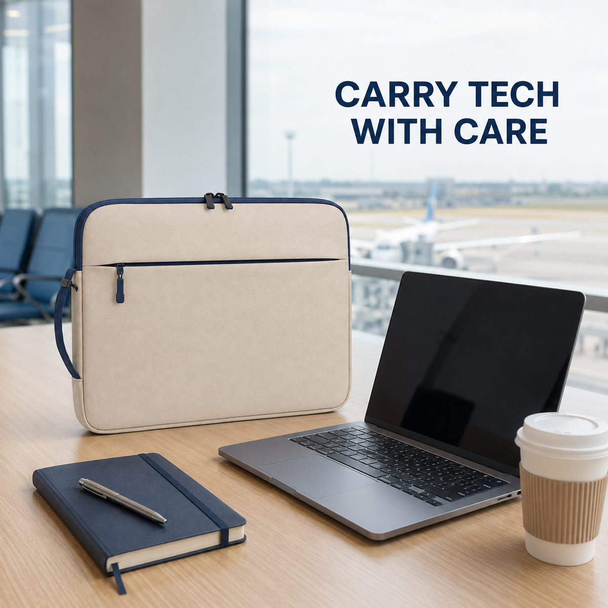 SoftShell Padded Laptop Sleeve – Fits Up to 14-Inch Laptops