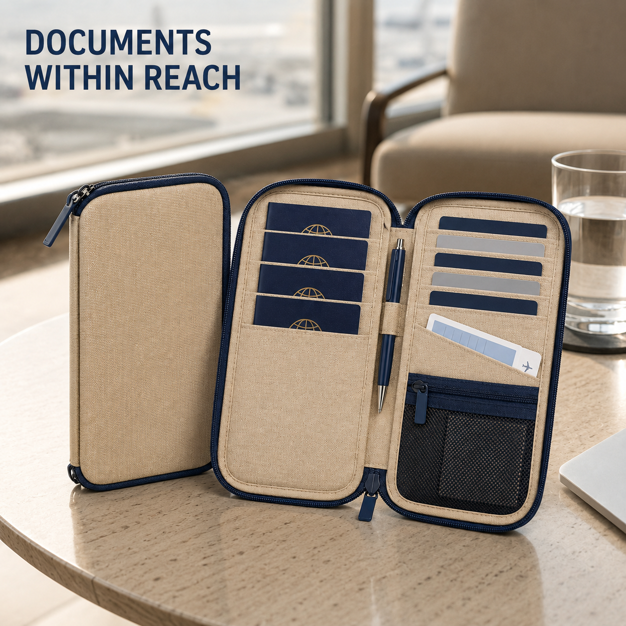 RouteKeep Passport & Travel Document Wallet