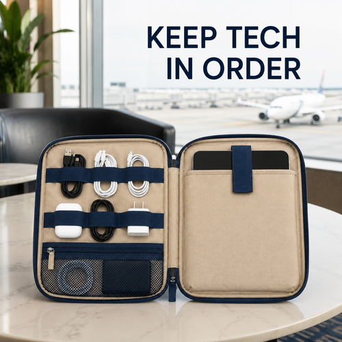 CableHarbor Travel Tech Organizer Case