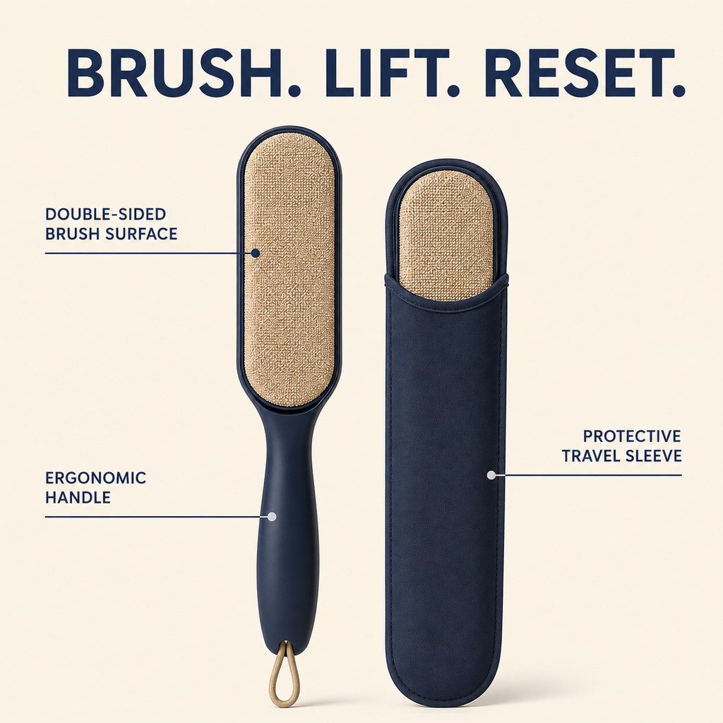 LintRoute Reusable Double-Sided Garment Brush