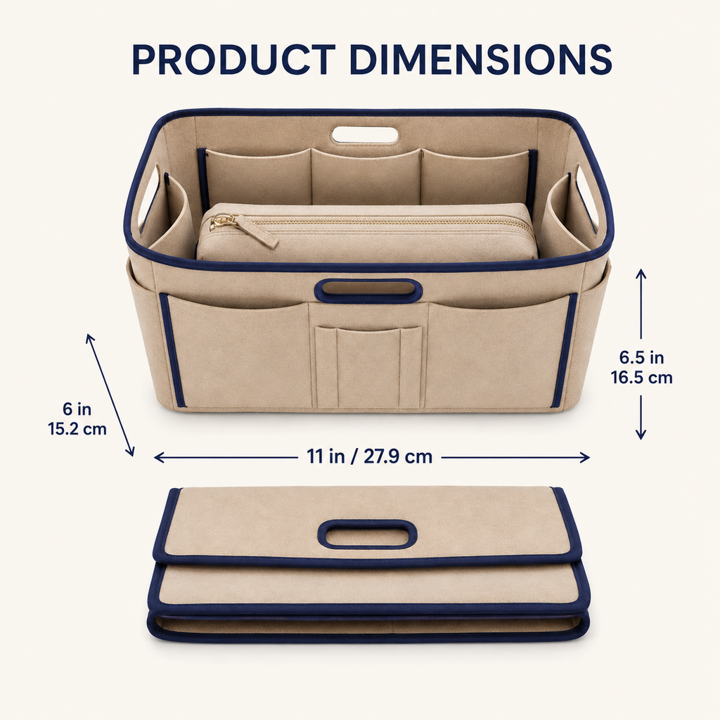 FormNest Felt Handbag Organizer Insert