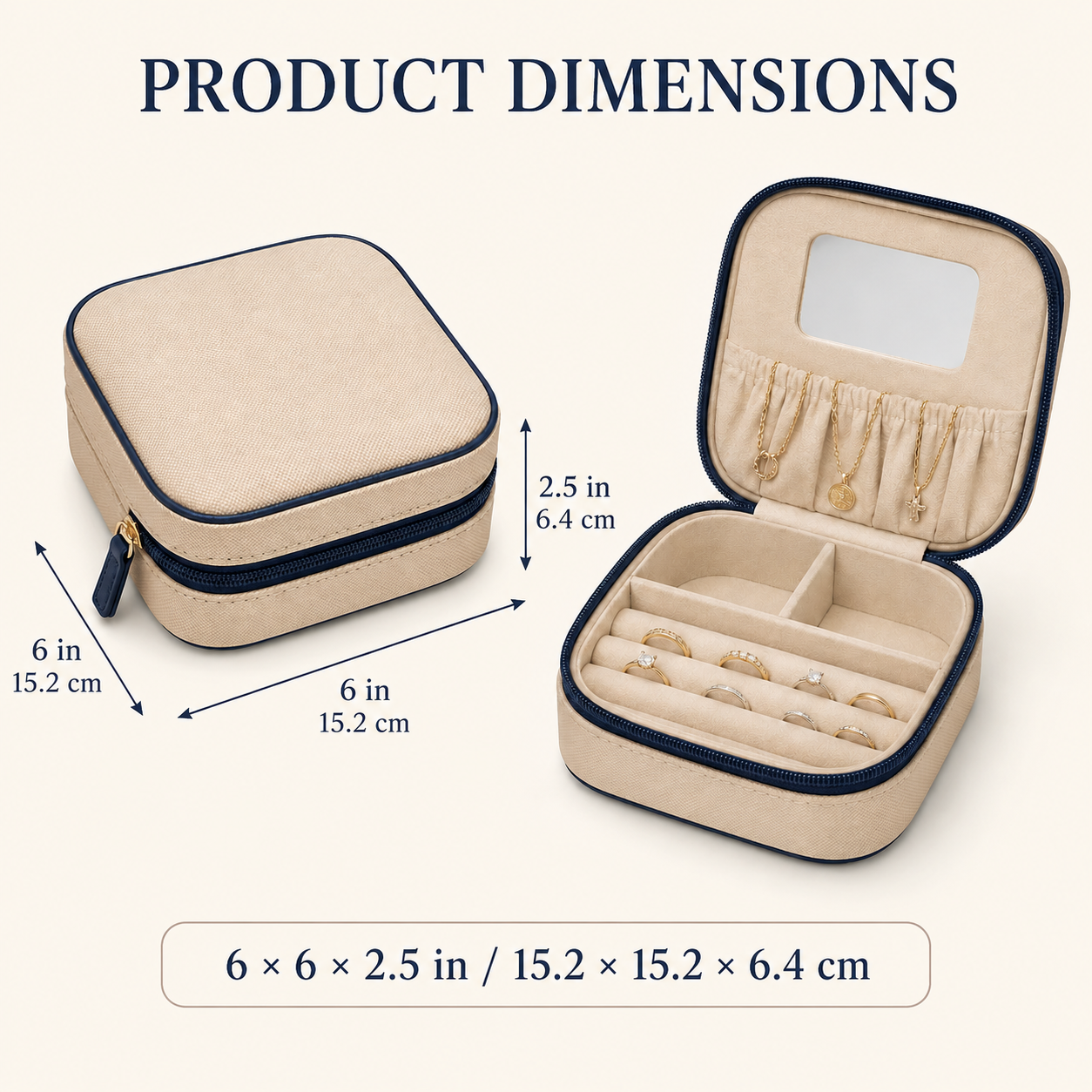 JewelNest Compact Travel Jewelry Case