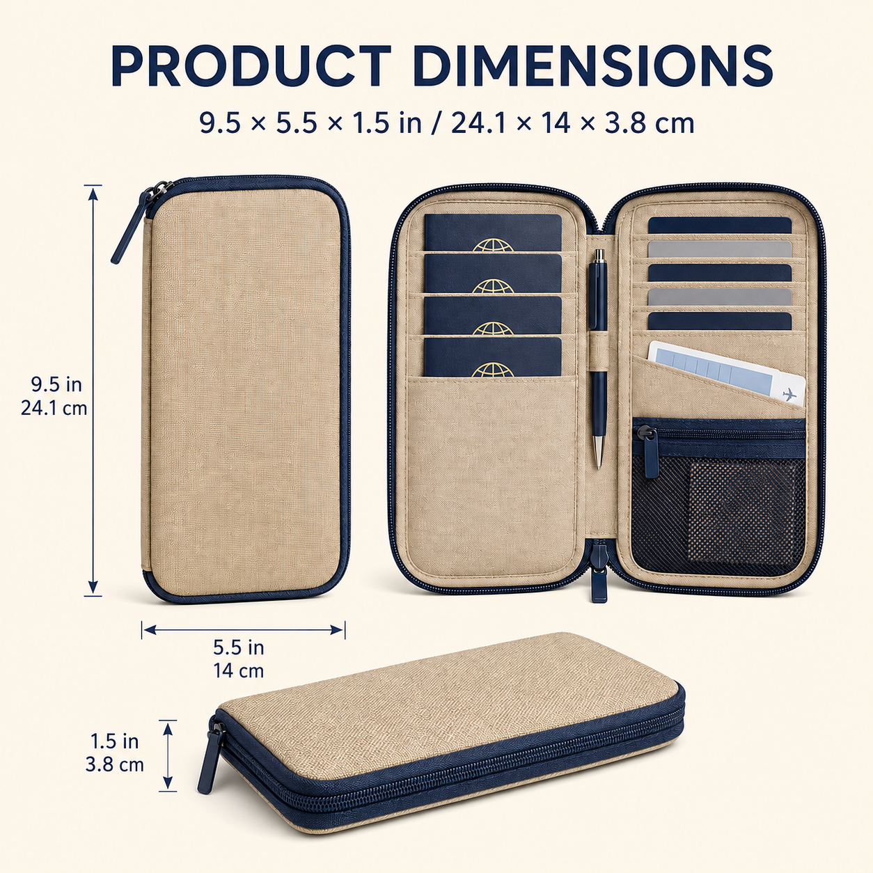 RouteKeep Passport & Travel Document Wallet