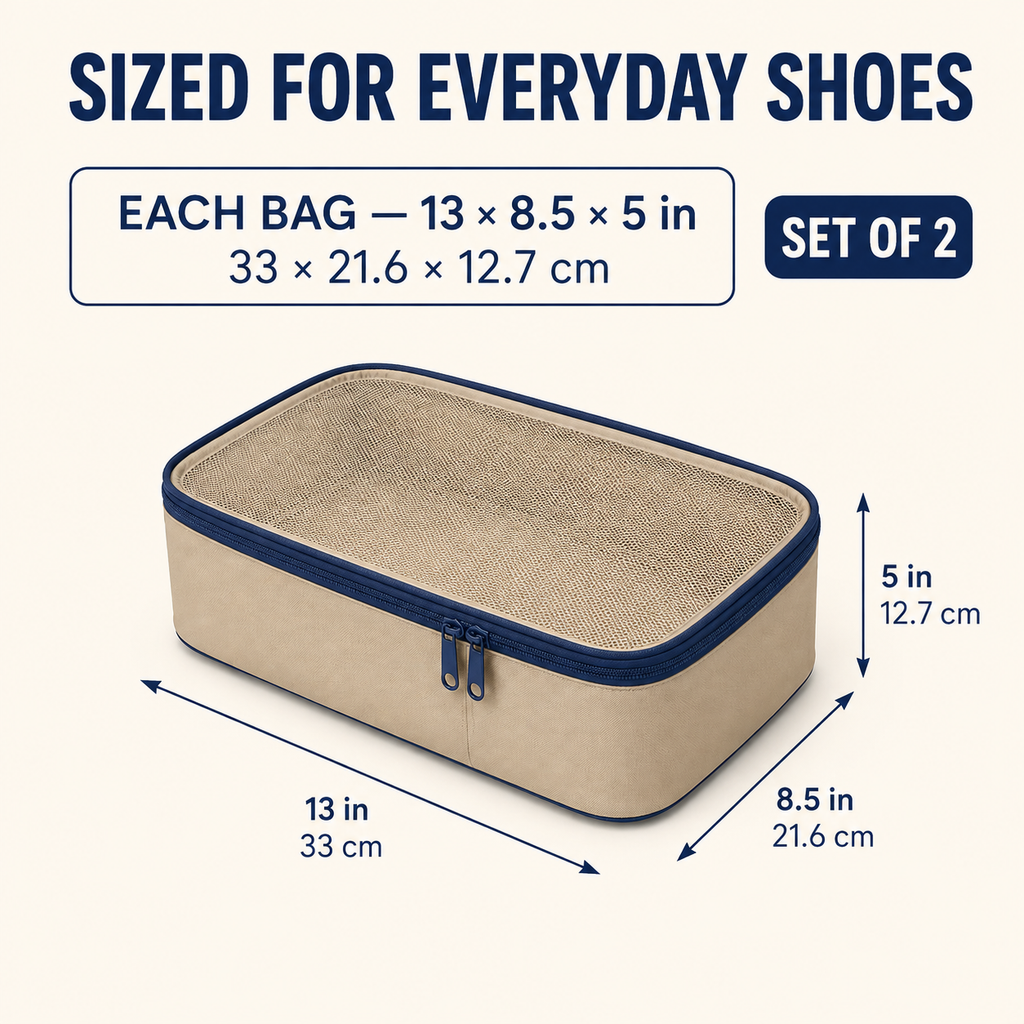 StepNest Travel Shoe Organizer Pair – Set of 2