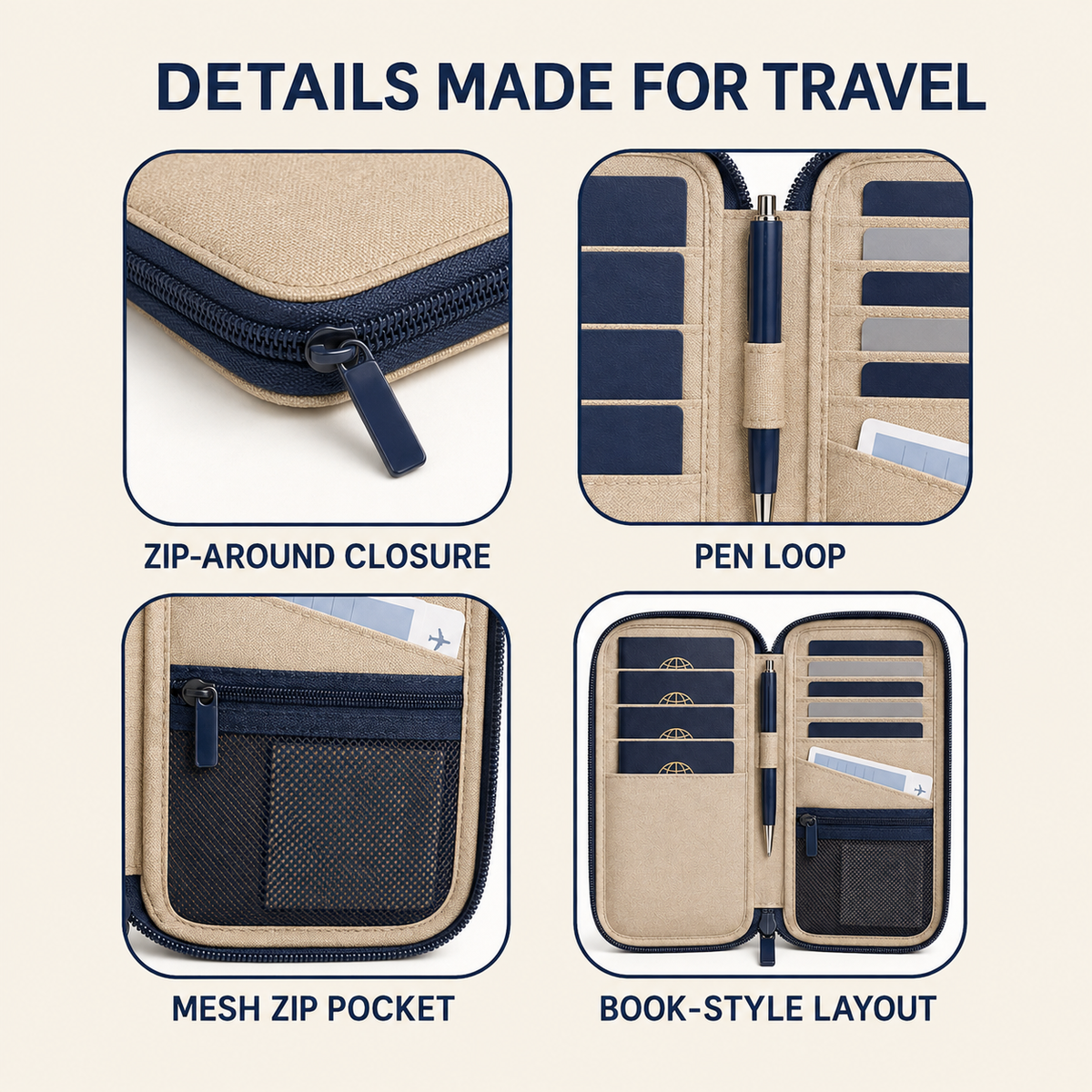 RouteKeep Passport & Travel Document Wallet